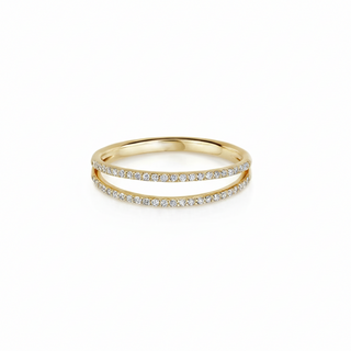 Ayla Double Band Pave Ring