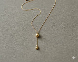 Sandrine Lariat Teardrop Necklace
