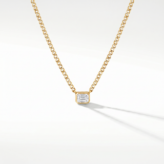 Demi Bezel Gemstone Necklace