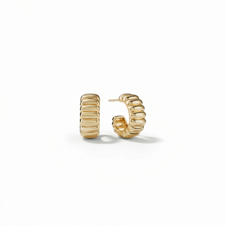Blair Ribbed Texture Hoop