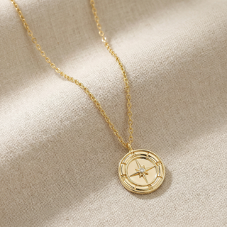 Mara Compass Pendant Necklace