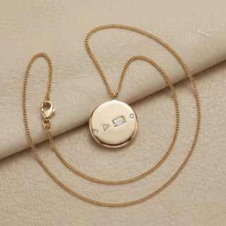 Abby Circle Pendant Necklace